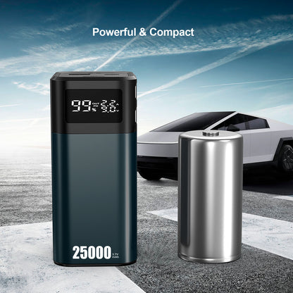 The Future is Here: A Safe Power Bank That Lets You Charge with Peace of Mind, Powered by Tesla's 4680 Battery, Featuring a 25,000mAh Capacity and Four-Port Design, Safeguarding Every Moment(Buy 25000mAh get 10000mAh free)